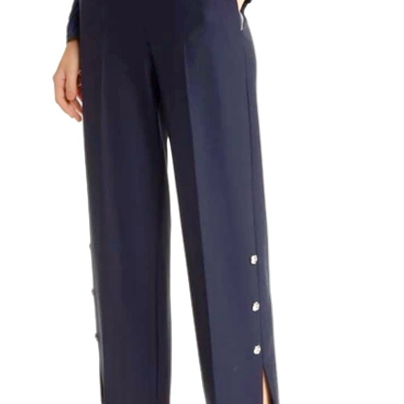 BOSS TELADA SLIT HEM ANKLE PANTS IN SKY CAPTAIN NWOT - Picture 2 of 4